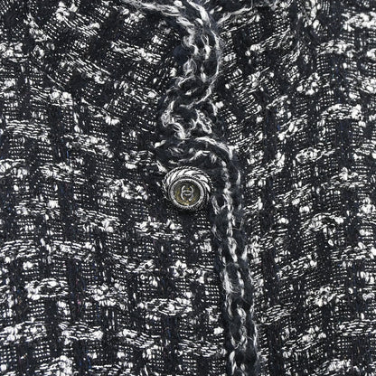 Chanel 2013-2014 Jacket Coat Tweed Black #36