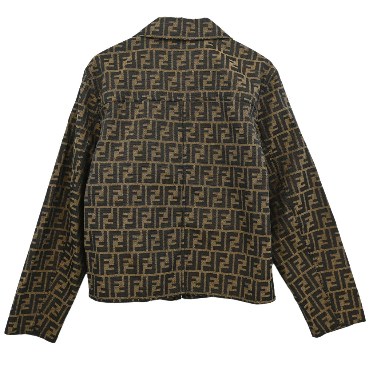 Fendi Zip Up Jacket Zucca Brown #40
