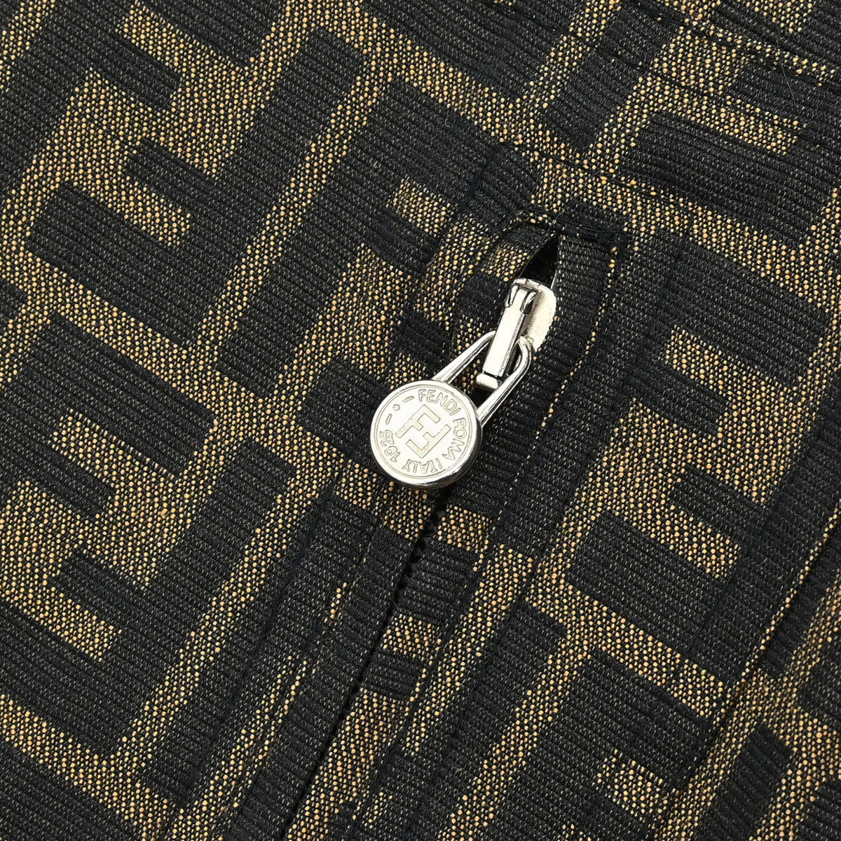 Fendi Zip Up Jacket Zucca Brown #40