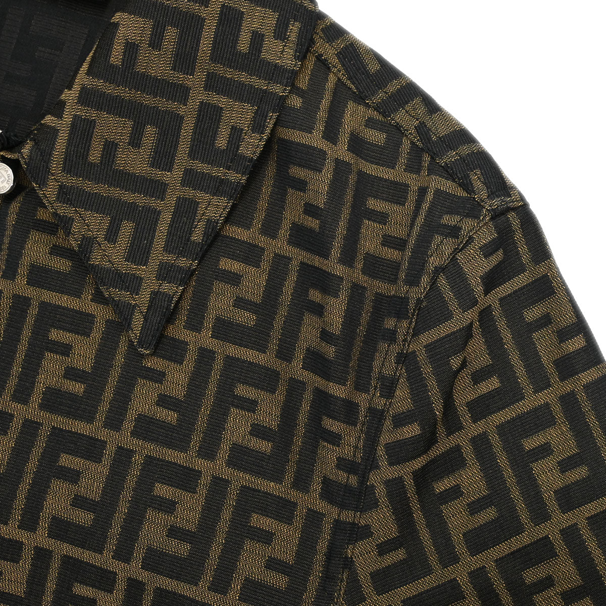 Fendi Zip Up Jacket Zucca Brown #40