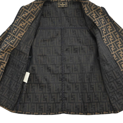 Fendi Zip Up Jacket Zucca Brown #40