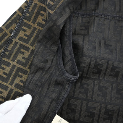 Fendi Zip Up Jacket Zucca Brown #40