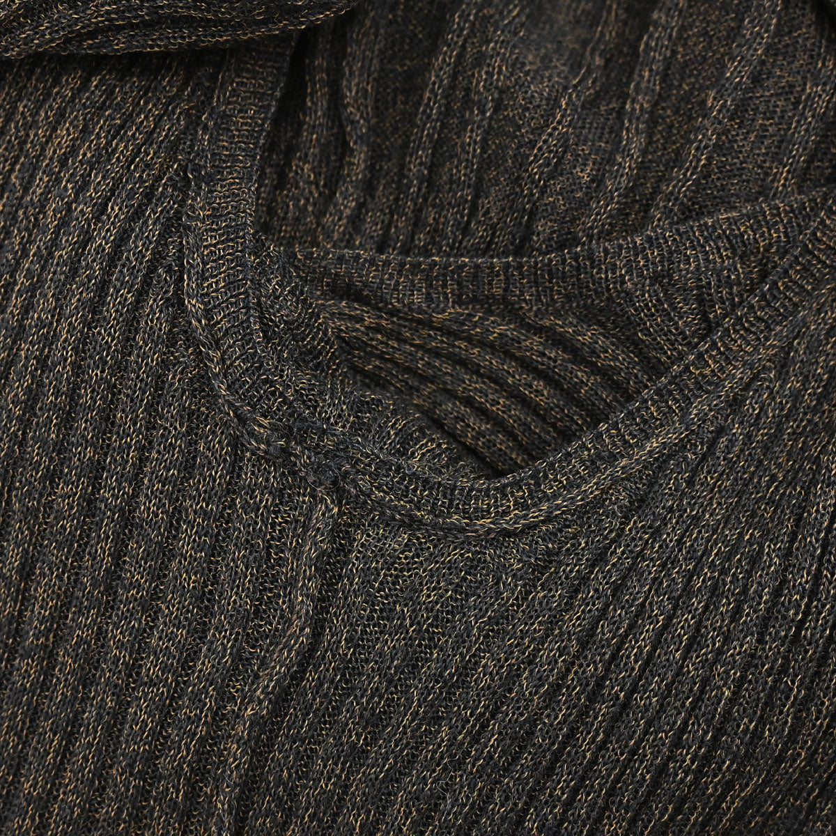 Chanel 1999 Ribbed Dress Brown #38