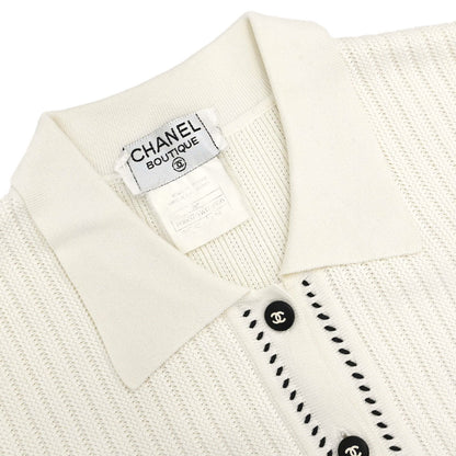 Chanel 1996 Short Sleeve Top White #38