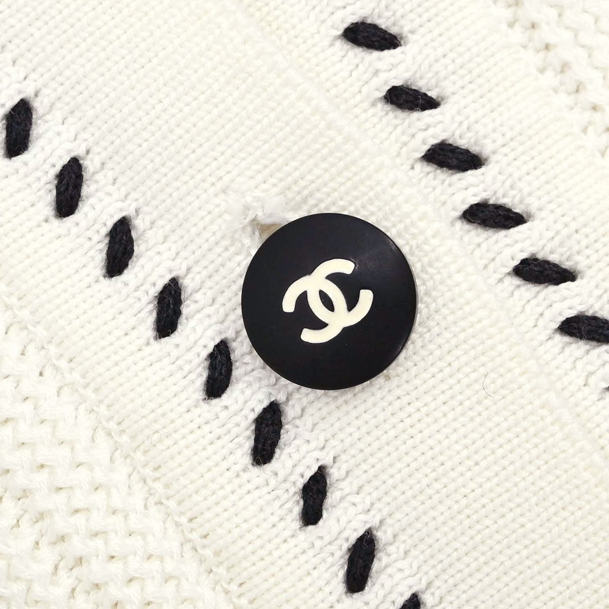 Chanel 1996 Short Sleeve Top White #38