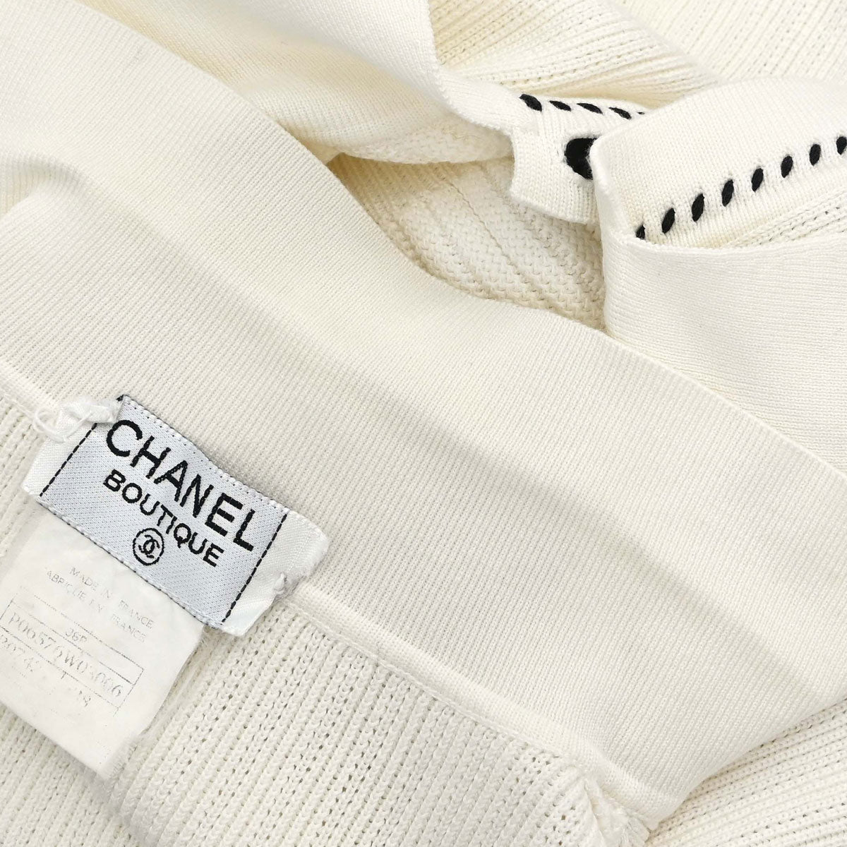 Chanel 1996 Short Sleeve Top White #38