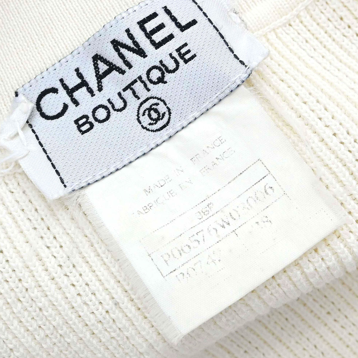 Chanel 1996 Short Sleeve Top White #38