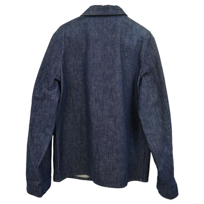 Chanel 1999 Zip Up Denim Jacket Indigo #38