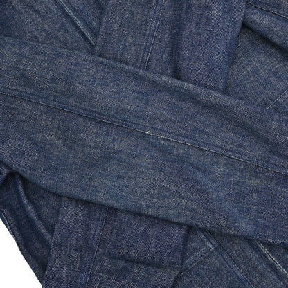 Chanel 1999 Zip Up Denim Jacket Indigo #38