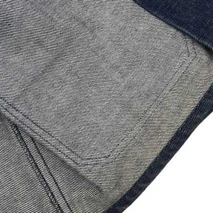 Chanel 1999 Zip Up Denim Jacket Indigo #38