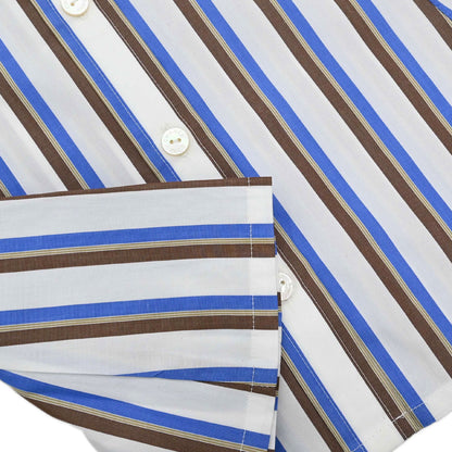 Chanel 1998 Striped Shirt Top White #38