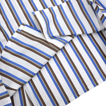 Chanel 1998 Striped Shirt Top White #38