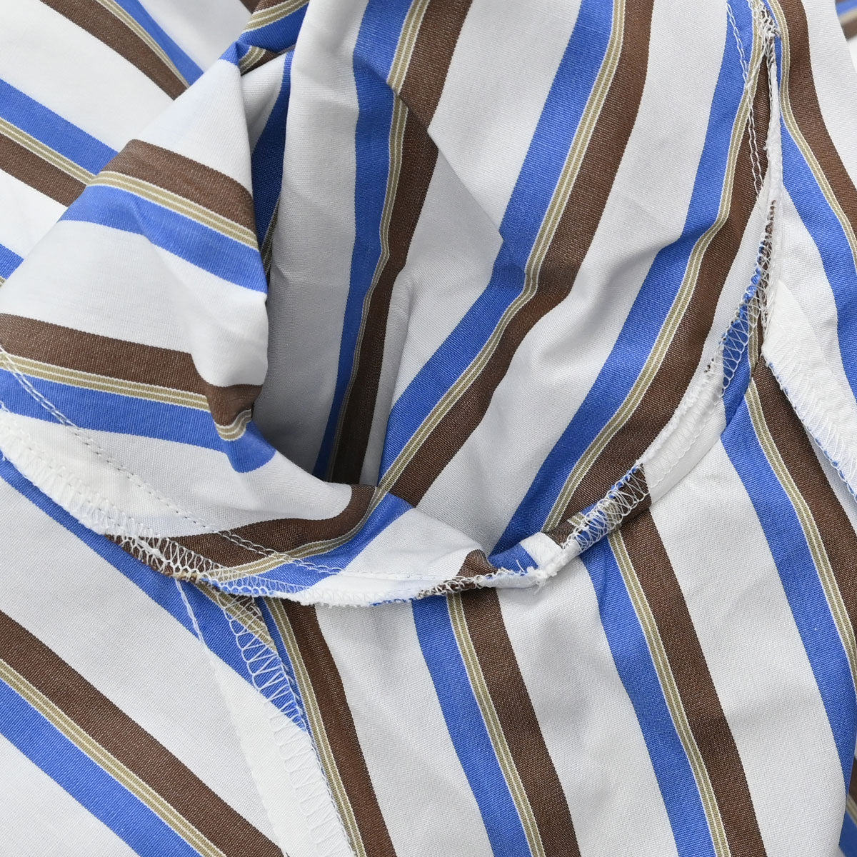 Chanel 1998 Striped Shirt Top White #38