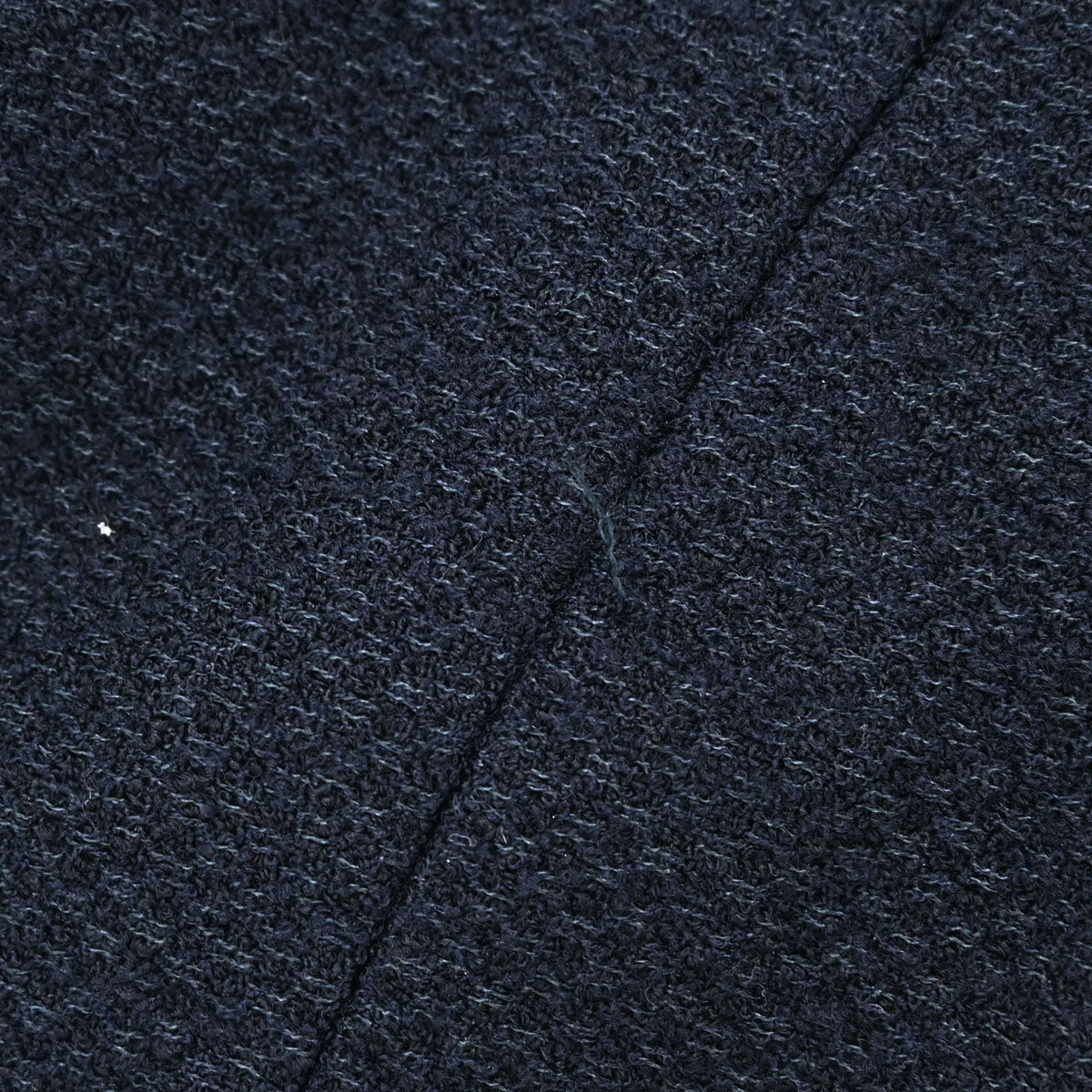 Chanel 1997 Collarless Tweed Jacket Navy #36
