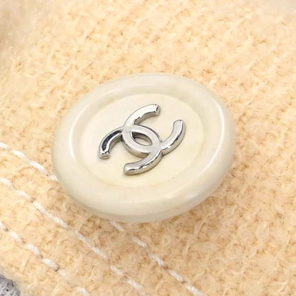 Chanel 1996 Setup Suit Jacket Sleeveless Dress Ivory #36