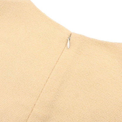 Chanel 1996 Setup Suit Jacket Sleeveless Dress Ivory #36