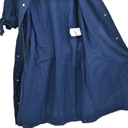 Chanel 2007 Sport Line CC Camellia Short Sleeve Dress Navy #38