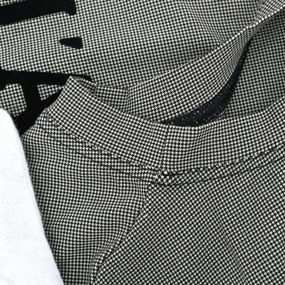 Christian Dior 2002 Sleeveless Tank Top Houndstooth Black #38