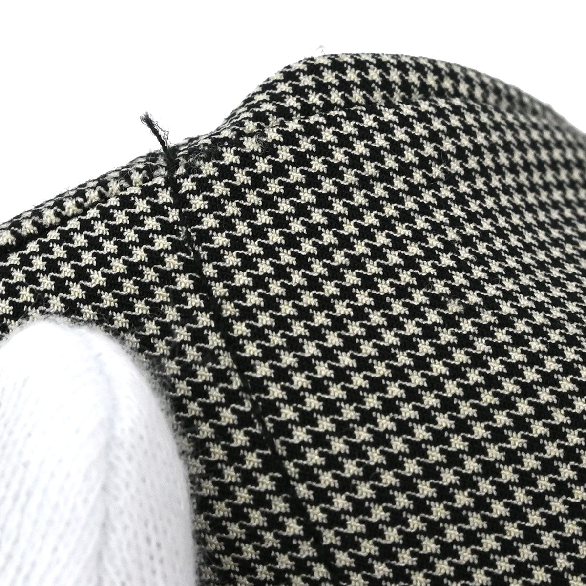 Christian Dior 2002 Sleeveless Tank Top Houndstooth Black #38