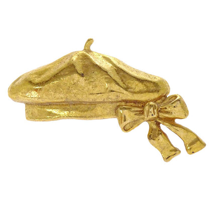 Chanel Gold Beret Brooch Pin
