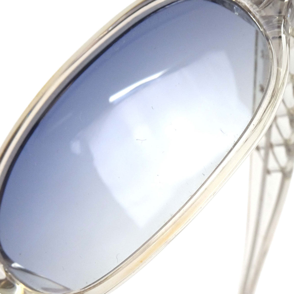 Chanel Sunglasses Eyewear Blue 53□17 Small Good