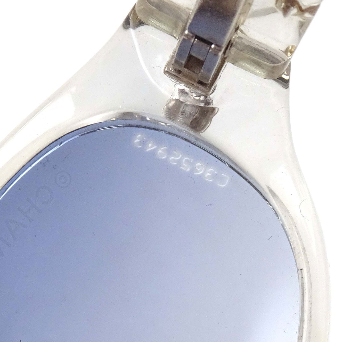 Chanel Sunglasses Eyewear Blue 53□17 Small Good