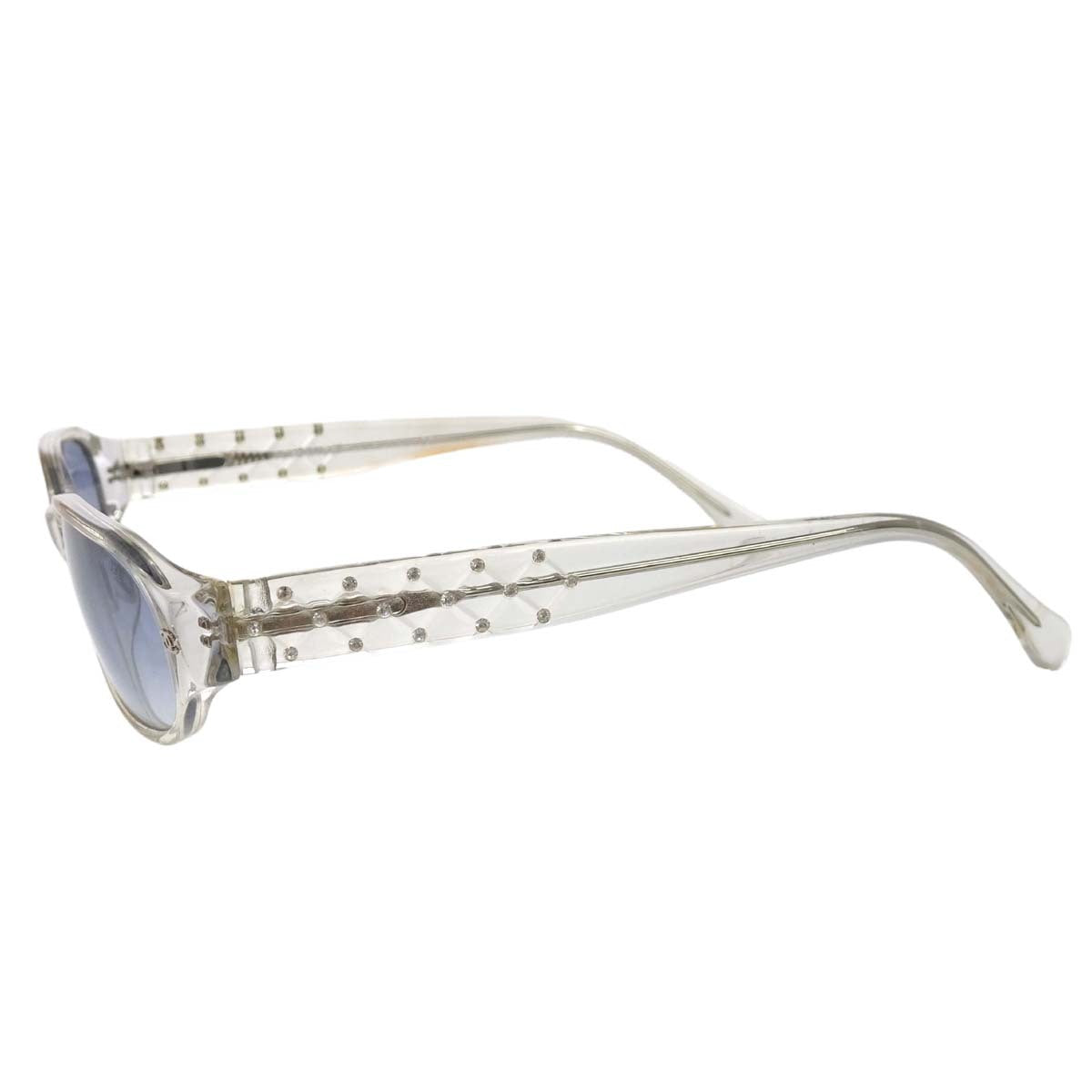 Chanel Sunglasses Eyewear Blue 53□17 Small Good