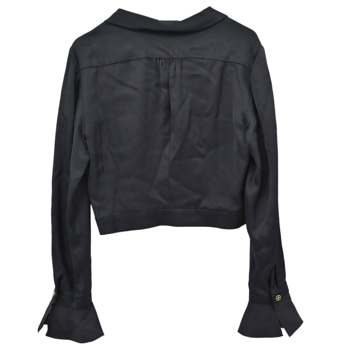 Chanel 2001 Blouse Shirt Black #40