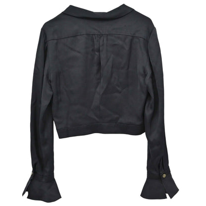 Chanel 2001 Blouse Shirt Black #40