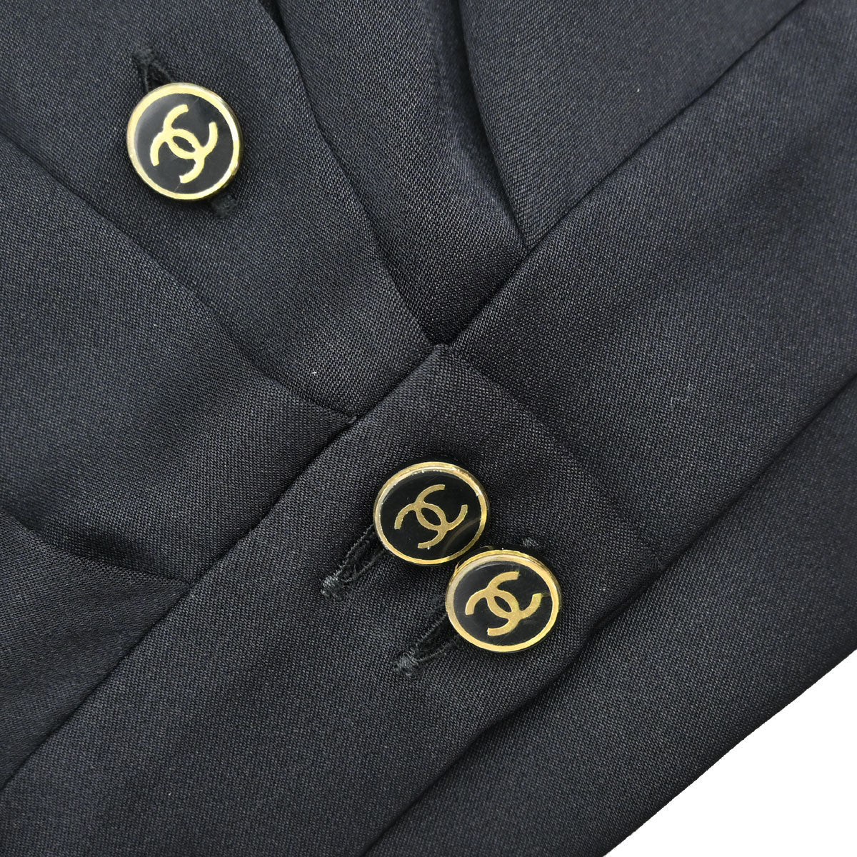 Chanel 2001 Blouse Shirt Black #40