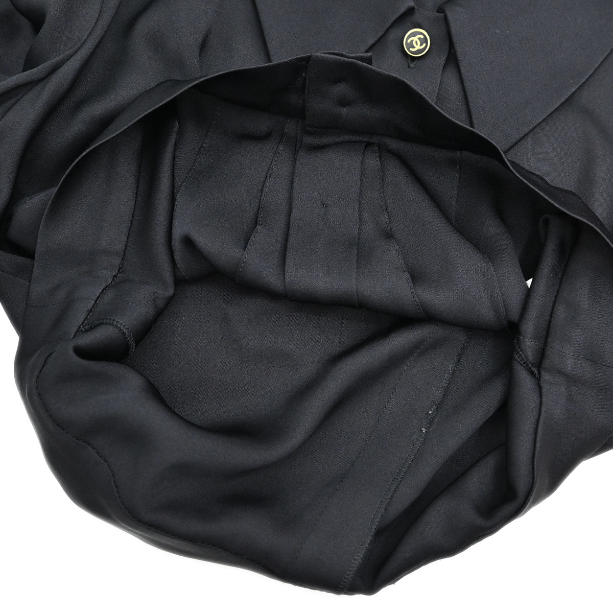 Chanel 2001 Blouse Shirt Black #40
