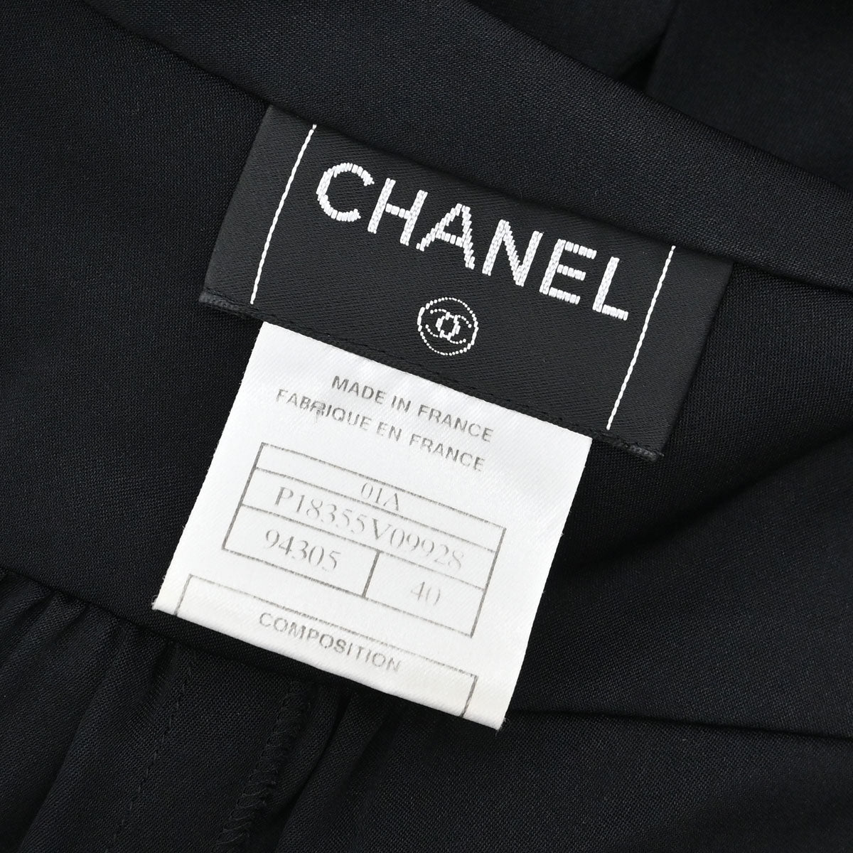 Chanel 2001 Blouse Shirt Black #40