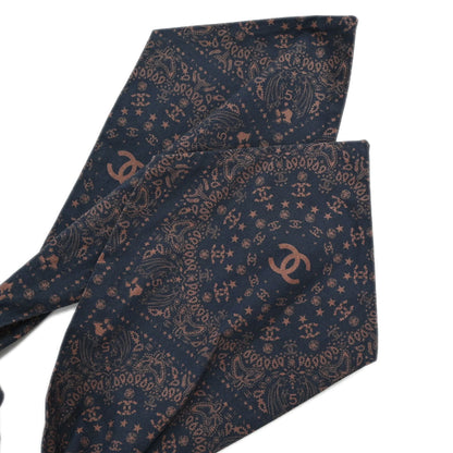 Chanel 2014 Paisley Print Halterneck Dress Navy #38
