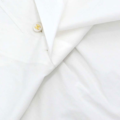 Chanel Blouse Shirt White #40