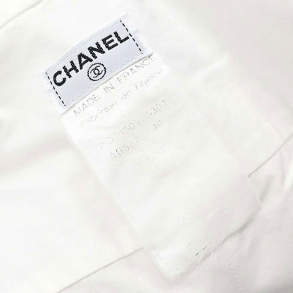 Chanel Blouse Shirt White #40