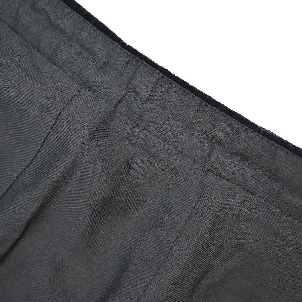 Chanel 2006 Setup Suit Jacket Skirt Velours Chain Black #36