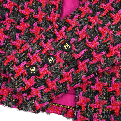 Chanel Tweed Setup Suit Jacket Skirt Pink 29 #38