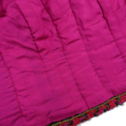 Chanel Tweed Setup Suit Jacket Skirt Pink 29 #38