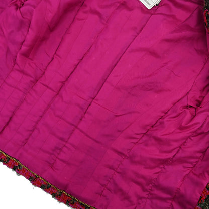 Chanel Tweed Setup Suit Jacket Skirt Pink 29 #38