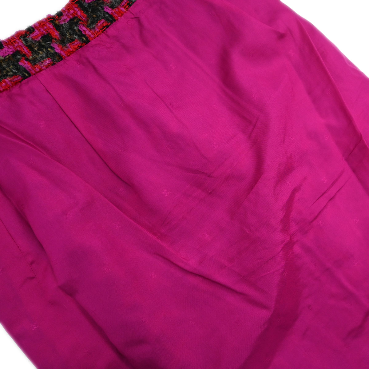 Chanel Tweed Setup Suit Jacket Skirt Pink 29 #38