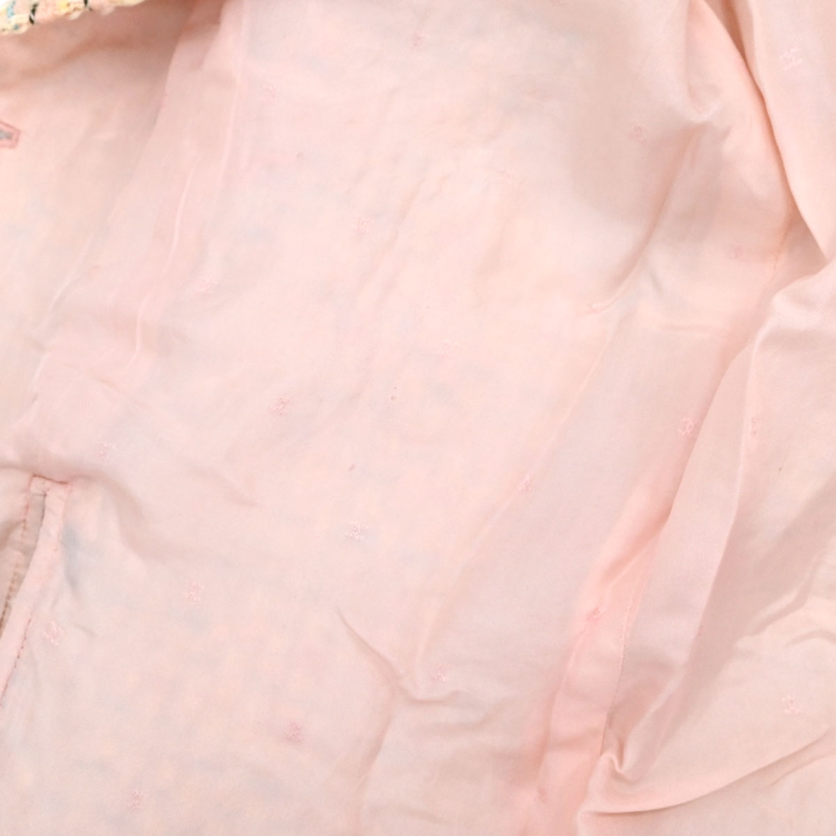 Chanel 1994 Collarless Tweed Jacket Pink #40