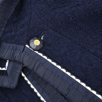 Chanel 1994 Tweed Jacket Navy #42