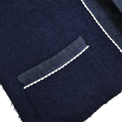 Chanel 1994 Tweed Jacket Navy #42