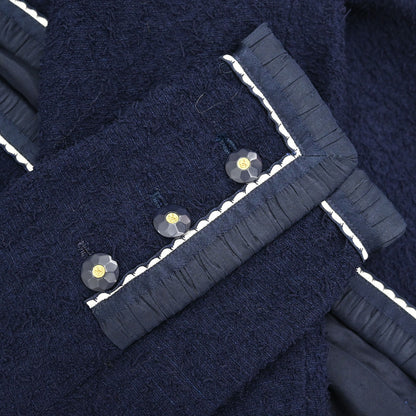 Chanel 1994 Tweed Jacket Navy #42