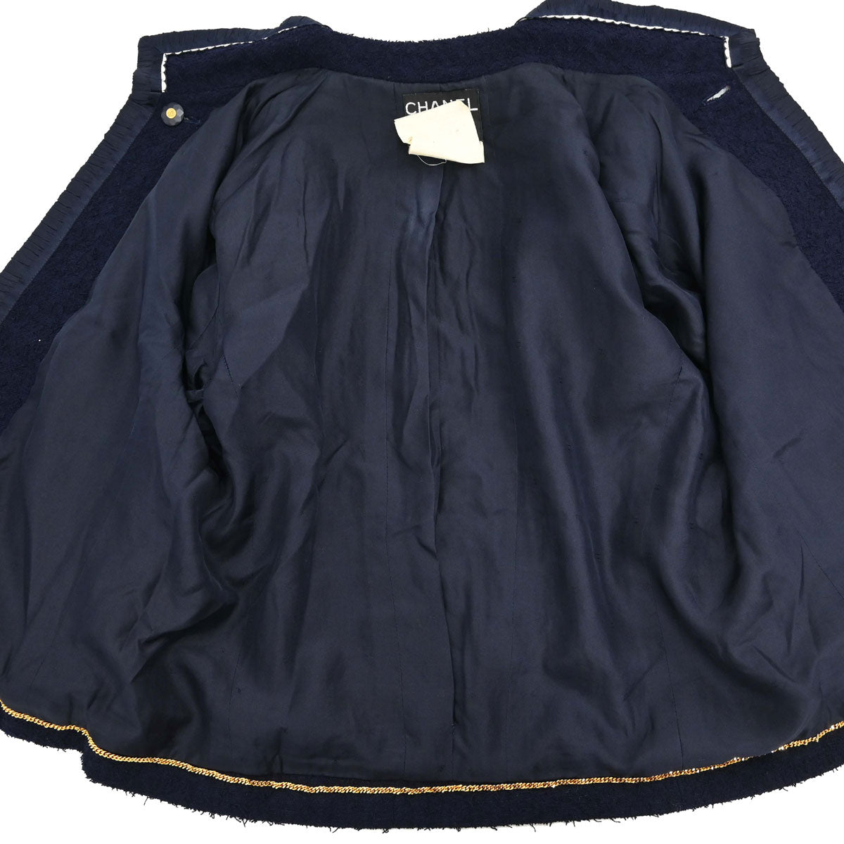 Chanel 1994 Tweed Jacket Navy #42