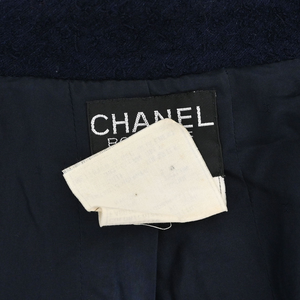 Chanel 1994 Tweed Jacket Navy #42