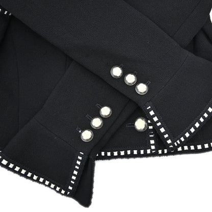 Chanel Setup Suit Jacket Skirt Black #38