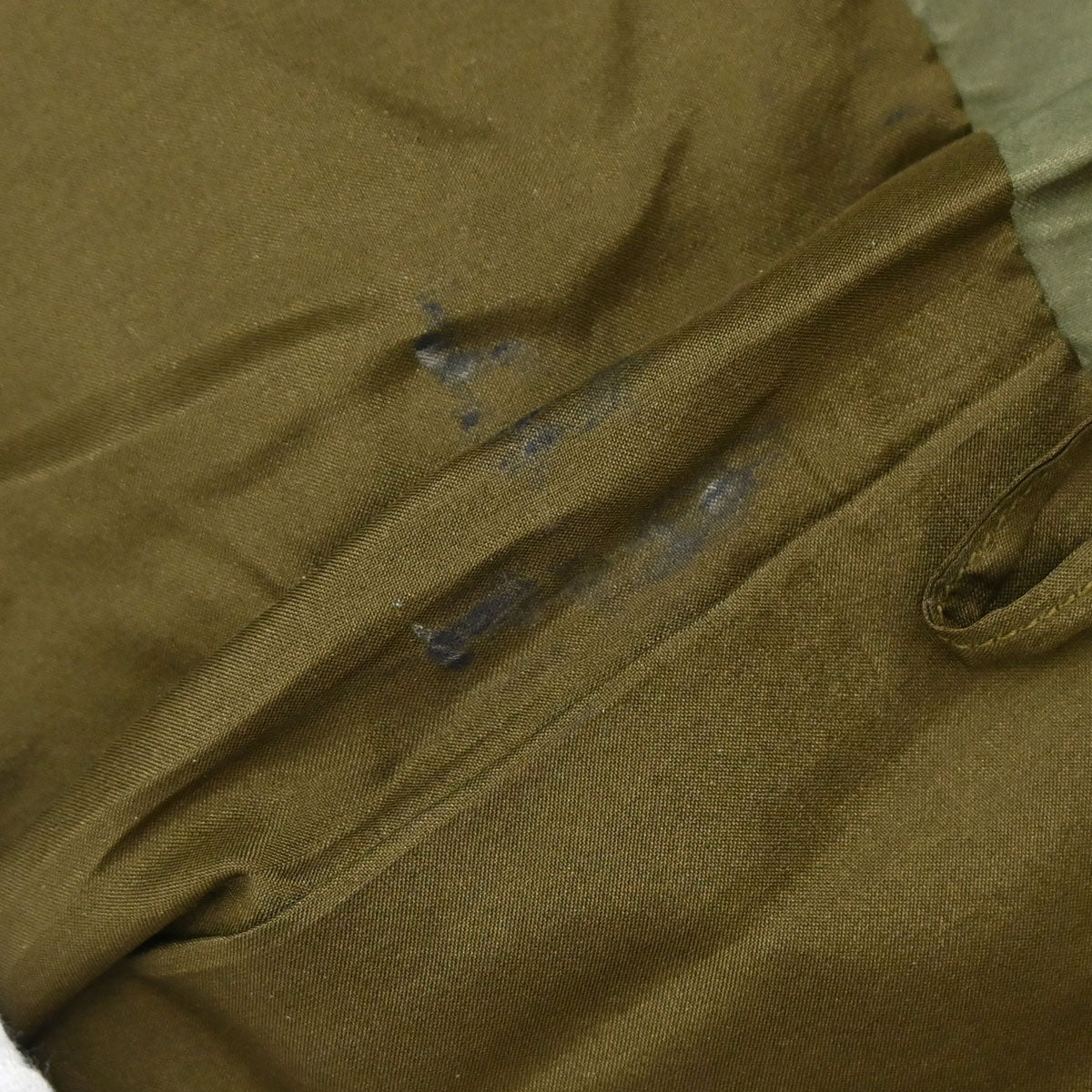 Chanel 2003 Leather Mademoiselle Graffiti Skirt Khaki #42