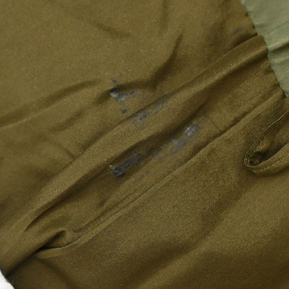 Chanel 2003 Leather Mademoiselle Graffiti Skirt Khaki #42