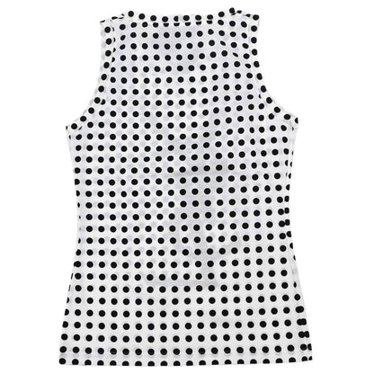 Yves Saint Laurent Tank Top Dot White Black #S